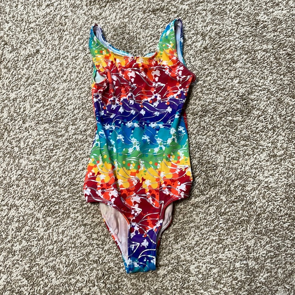 Multicolored danskin leotard